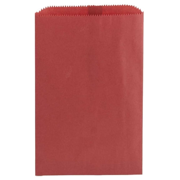 Hygloss Products Colored Paper Bags – 100 Pinch Bottom Colorful Arts and Crafts Bags - 6 x 9 Inch, Red