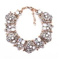 thumbnail image 1 of fastboy Rhinestone Bib Necklace Style With Sparkling Rhinestones Premium Alloy And Rhinestone White, 1 of 6