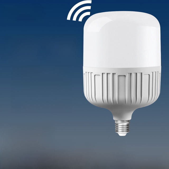 Bombilla LED inteligente con radar de inducción, luz y sonido, control de luz, tornillo E27, lámpara LED de ahorro de energía para pasillo doméstico