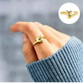 thumbnail image 2 of Rbaofujie Life Tool Feel My Heart Ring,Women Fashion Peach Heart Ring Valentine's Day Gift Birthday Gift For Her Ring Pro Gold, 2 of 4