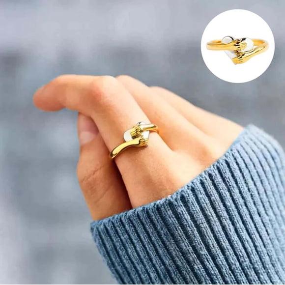 ZZwxWA Holiday Saving Feel My Heart Ring,Women Fashion Peach Heart Ring Valentine's Day Gift Birthday Gift For Her
