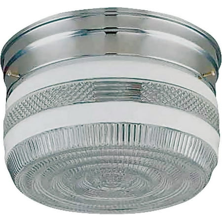 Bright Chrome Flush - Boston Harbor F13CH01SW-6859CL3 1 Light Flush Chrome Ceilgfixturer - Chain