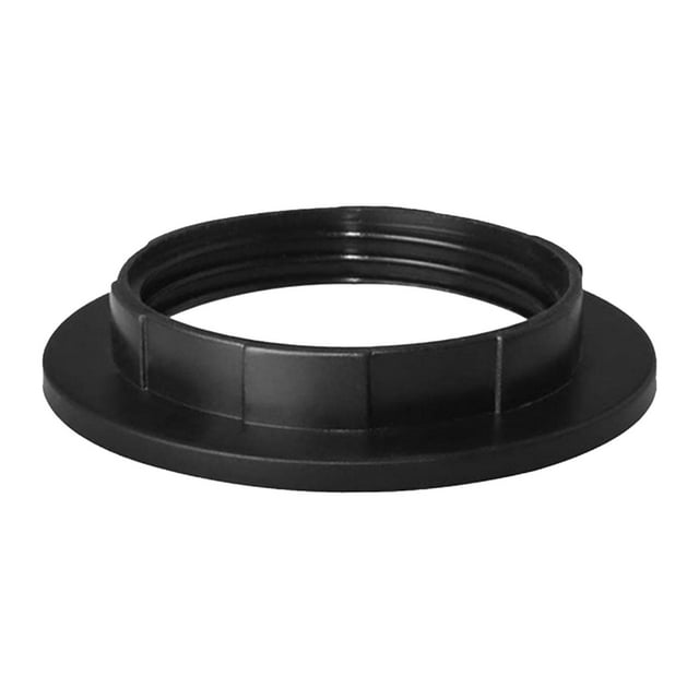 Anillo adaptador de pantalla de lámpara para casquillo E26, anillo de casquillo, piezas de lámpara ligeras y resistentes para accesorios de negro