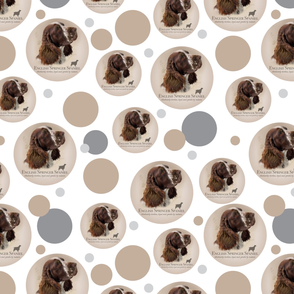 English Springer Spaniel Dog Breed Premium Gift Wrap Wrapping Paper Roll