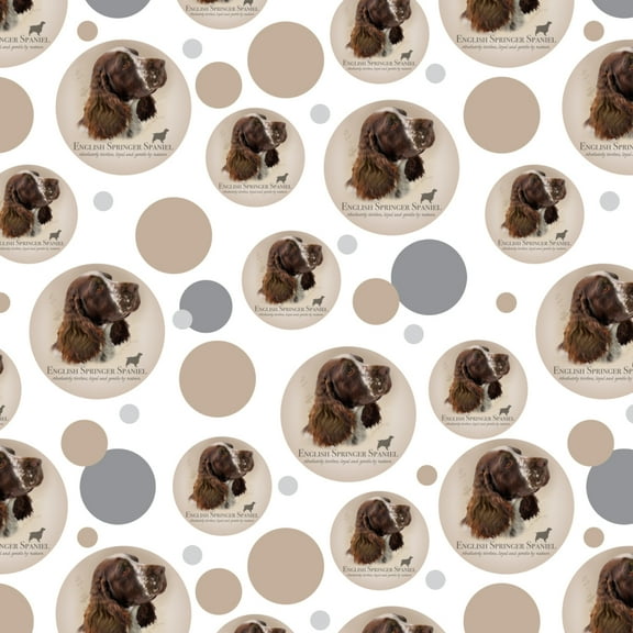English Springer Spaniel Dog Breed Premium Gift Wrap Wrapping Paper Roll