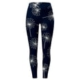 thumbnail image 3 of MKLEKYY Leggings deportivos para mujer, pantalones de yoga deportivos de cintura alta ajustados a la moda informal para mujer, leggings estampados, 3 of 3