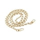thumbnail image 5 of Correa de cadena para bolso con hebillas metálicas, correa de repuesto para bolso cruzado de 120 cm Cadena de oro blanca, 5 of 9