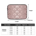 thumbnail image 3 of Elegant Art Deco Gold Lattice Portable Laptop Sleeve Compatible with MacBook Air Notebook Computer Case for Men Women College School Students, 3 of 7