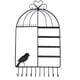thumbnail image 2 of Organizador de joyería jinwen Soporte de pared Metal Negro, 2 of 7