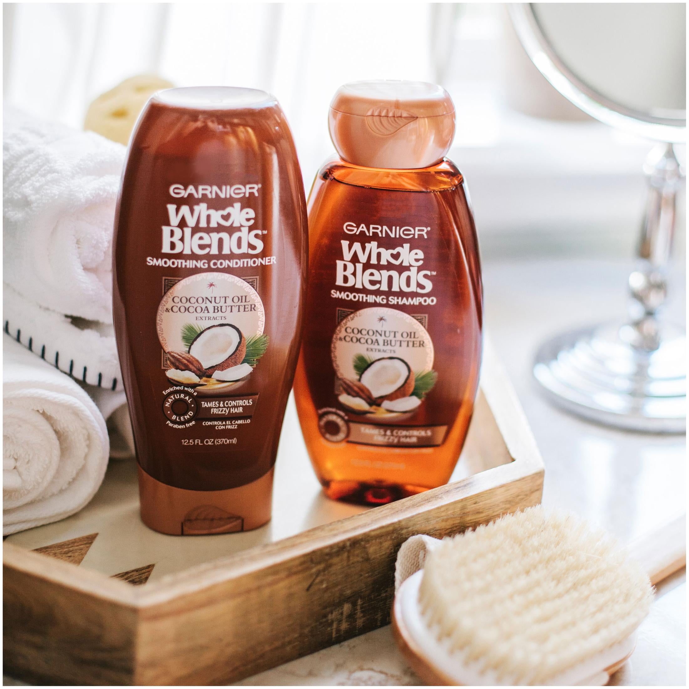 Whole Blendsシャンプーコンディショーナー Garnier Whole Blends Smoothing Shampoo and Conditioner Set