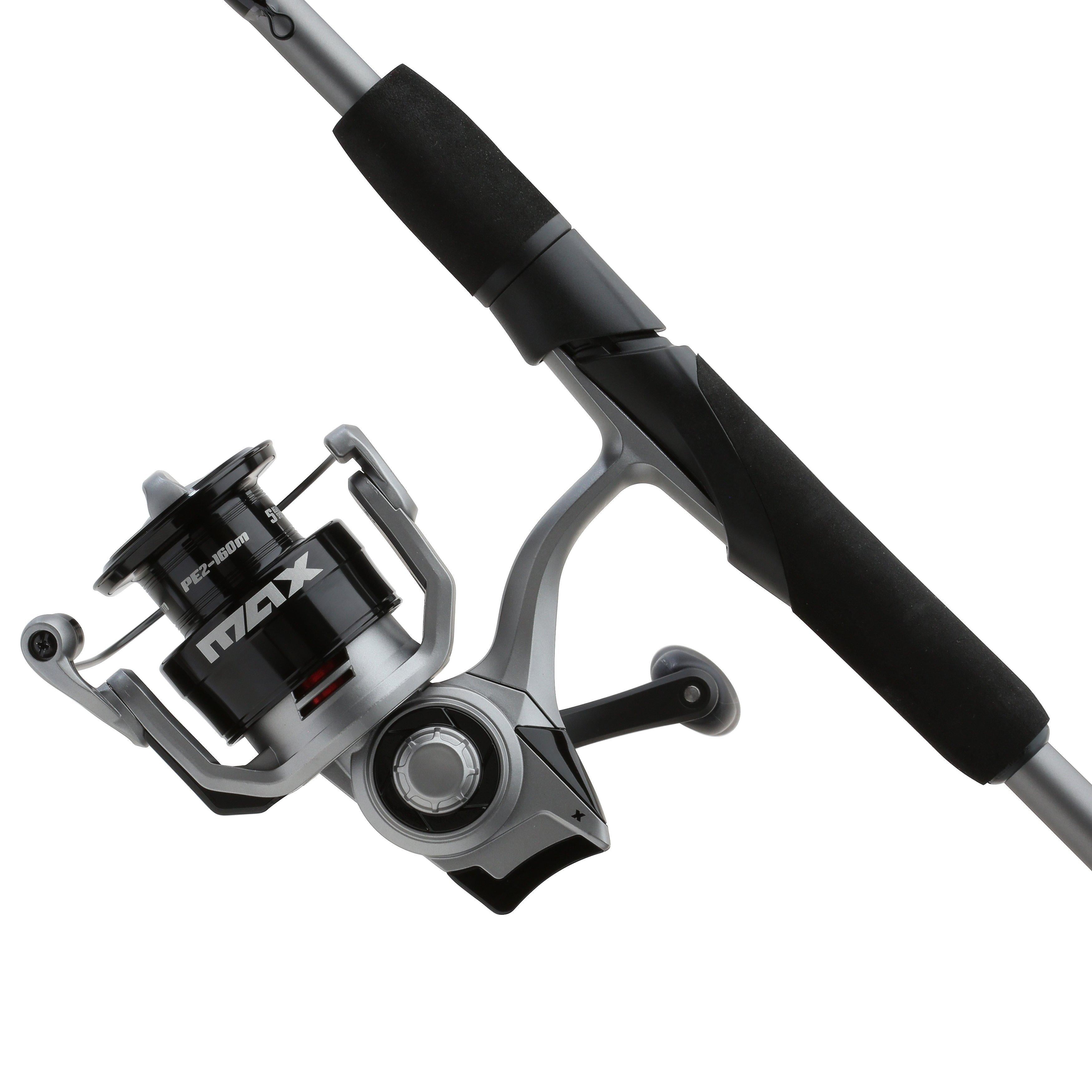 Abu Garcia Max X Spinning Fishing Combo, 6'6" Medium Rod, 3000 Size Reel