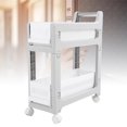 thumbnail image 1 of Utility Rolling Cart with Wheels, Multi Purpose Storage Organizer Organizer Trolley with Brake, Serving Trolley for Home, Office, Kitchen, Bathroom, Storage Cart Pull Out Basket, 1 of 7