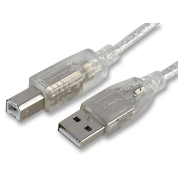 PRO SIGNAL - USB 2.0 A Plug to B Plug Cable, 3m Transparent
