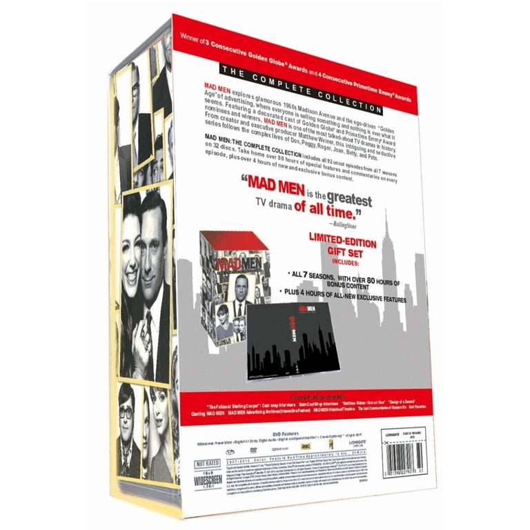 Lionsgate Mad Men: The Complete Collection, 23 Discs, Emmy Drama