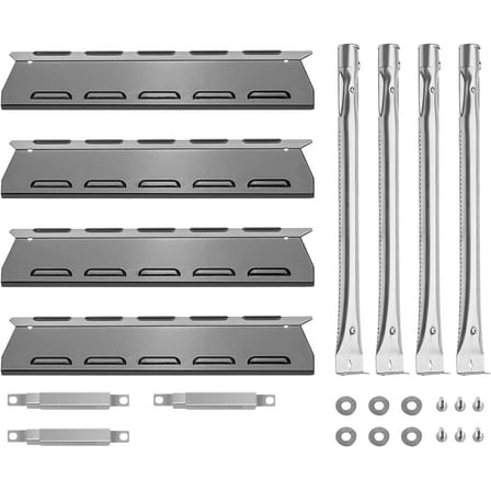 Grill Replacement Parts for Kenmore 4 Burner 146.16197211 146.16198210 146.16198211 146.46365610 146.34611411 146.10017510 640-06446338-3 PG-40409SOLB, Burner Heat Tent Carryover Tube