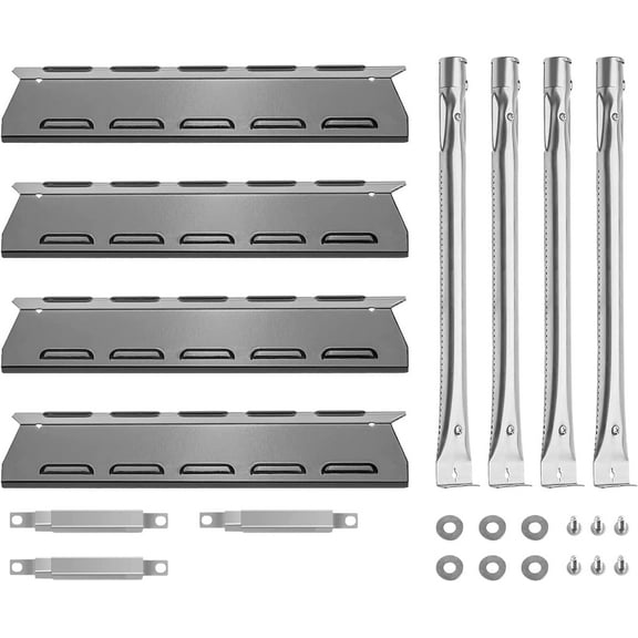 Grill Replacement Parts for Kenmore 4 Burner 146.16197211 146.16198210 146.16198211 146.46365610 146.34611411 146.10017510 640-06446338-3 PG-40409SOLB, Burner Heat Tent Carryover Tube