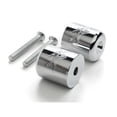 thumbnail image 1 of Krator Chrome Bar Ends Logo Hand Grip Handlebar End Caps Compatible with Suzuki Hayabusa GSX1300R 2007-2008, 1 of 3