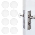 thumbnail image 1 of 8 Pcs 1.6 Pulgadas Topes de Puerta para Protector de Pared Perillas de Puerta de Silicona Blancas, 1 of 1