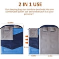 thumbnail image 6 of Oaskys Waterproof Double-Person Sleeping Bag with Storage Bag and Pillows – Extra Large 2 Person Insulated Sleeping Bag for Family Camping, 6 of 10