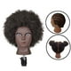 thumbnail image 1 of Pelucas con flequillo para mujer, maniquí de peluca ondulada suelta, cabello real, para peinar, pelucas negras., 1 of 5