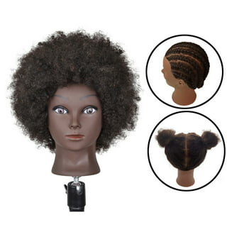 traininghead 26-28 salon mannequin head hair styling training head manikin  cosmetology doll head synthetic fiber hair hairdressing training model with  free clamp (colorful) 