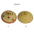 thumbnail image 4 of Ruiboury Bamboo Braided Straw Hat For Kung Fu And Cosplay Ears Bamboo Hat Asian Type 4 1Set, 4 of 6