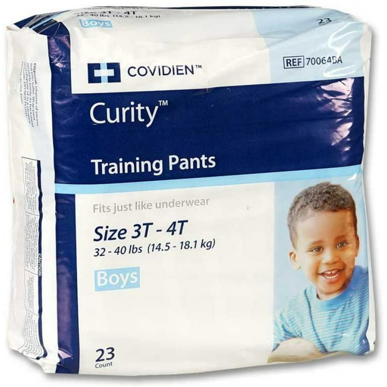 Curity Training Pants, Heavy Absorbency, 3T to 4T (32 to 40 Pounds), 23  Count 