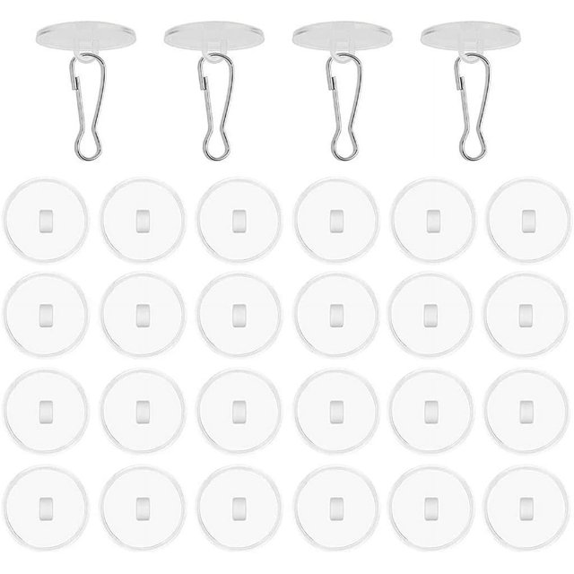 30 ganchos de techo, disco pequeño para succión de techo, ganchos autoadhesivos de 3 cm, no es necesario perforar agujeros para uso en el techo. Sincero Electrónica
