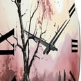 thumbnail image 3 of Designart "Experiment With Contemporary Art painting" Landscapes Oversized Wall Clock, 3 of 6
