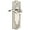 Polished Nickel, variant on Grandeur 822033 Parthenon Solid Brass Rose Right Handed Single Dummy Lever - Brass