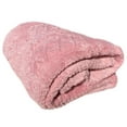 thumbnail image 2 of Sherpa Rose Embossed Throw Plush Cozy Super Soft Bed Blanket, 2 of 5