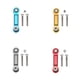 thumbnail image 4 of Ounissouiy 2 piezas RC Car Servo Rod Vehicle Pull Rods Automotriz Reparación de automóviles Actualización Modificada Accesorios Repuestos Type3 NO3, 4 of 6