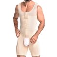 thumbnail image 2 of NonEcho Men Shapewear Tummy control Full Body Shaper Slimming Bodysuit Plus Size, 2 of 4