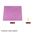 thumbnail image 3 of Self Adhesive Wall Square Bulletin Felt Board Tile with Push Pin, Rose Red 4 Pack, 3 of 5