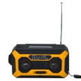 thumbnail image 5 of Hand Crank Emergency Weather Radio AM/AM Switching Battery Indicator Flashlight Solar Power Bank for Outdoor CampingOrange US Version, 5 of 5
