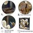 thumbnail image 3 of Designart "Elegance In White And Gold Hydrangea" Hydrangea Floater Framed Canvas Art Print, 3 of 5