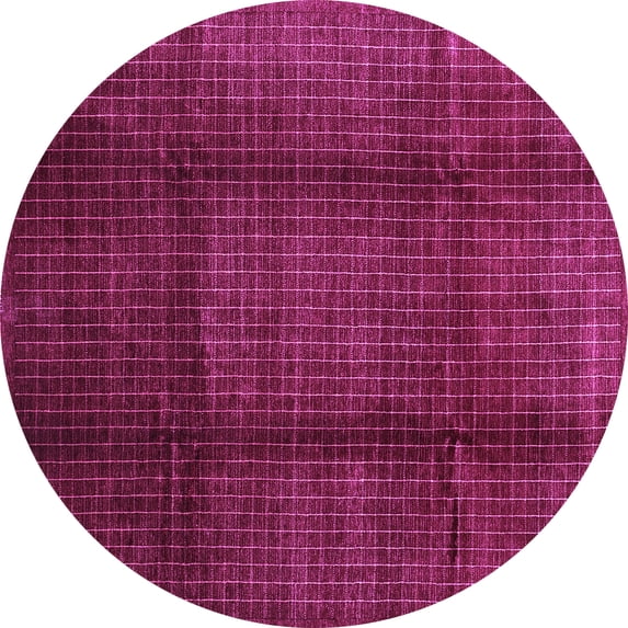 Ahgly Company Indoor Round Abstract Purple Contemporary Area Rugs, 8' Round