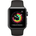 thumbnail image 2 of Refurbished Apple Watch Series 3 Aluminum 38mm A1858 (GPS Only, No Cellular) Space Gray (Grade A+), 2 of 3