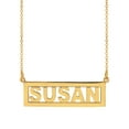 thumbnail image 3 of Personalized Block Name Necklace with 2mm Border, 3 of 3