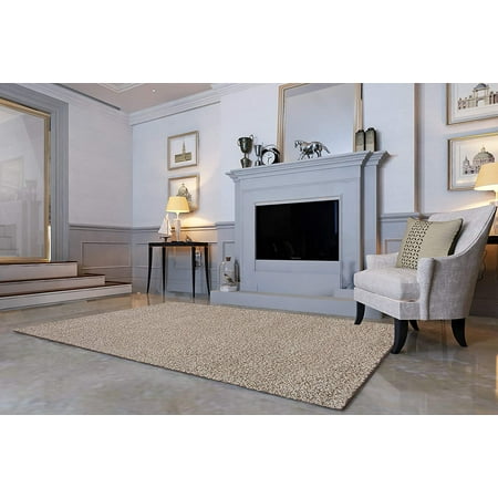 Nourison Feather Soft Contemporary Ivory Blue Area Rug