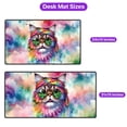 thumbnail image 5 of Hippie Exotic Shorthair Portrait Watercolor Tie-Dye Vintage Styles Desk Mat Full Keyboard Mouse Pad Cat Lover Kitten Owner Gifts Large Mousepad - 00014, 5 of 5