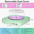 thumbnail image 3 of CD Player Portable Bluetooth Rechargeable: CD Players for Home with 1800mAh Kegaudio Desktop Wall CD Player with Speakers with Dust Cover LCD Screen Display FM Radio USB AUX Jack Remote Control, 3 of 8