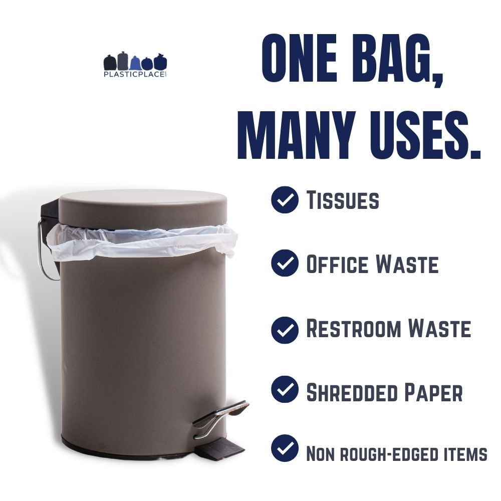  Plasticplace 40-45 Gallon Trash Bags │1.5 Mil