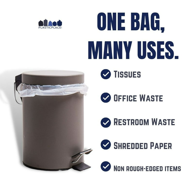 Plasticplace Heavy Duty 55-60 Gallon Trash Bags, 100 Count, Clear