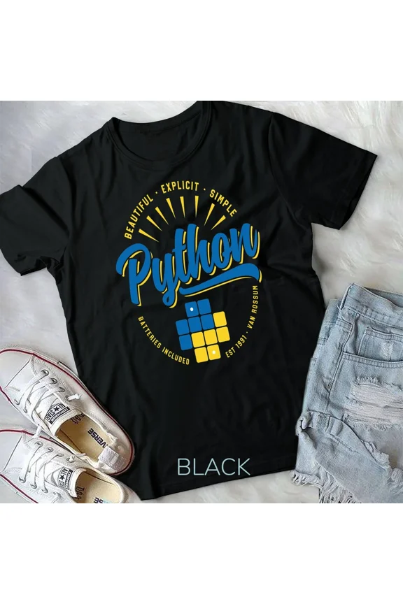 Vintage Python Programming Language Unisex T-Shirt