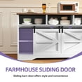 thumbnail image 2 of Uforic Farmhouse Buffet Sideboard Cabinet w/ Sliding Doors, Drawers for Kitchen, Living Room, White, 2 of 9