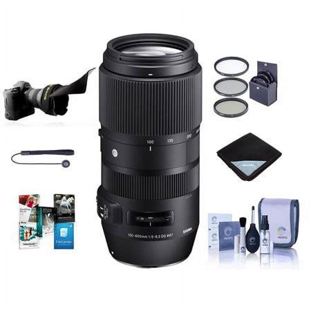 UPC: 0840014198917 | 100-400mm f/5-6.3 DG OS HSM Lens for Nikon F  Bundle with ProOptic 67mm Filter Kit  Lens Wrap  Flex Lens Shade  Cleaning Kit  Lens Cap Tether  PC Software Kit