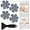 Gray, variant on Non Slip Bathtub Stickers, 24 PCS Shower Stickers for Safety Bathroom Tubs, Bathtub Non Slip Stickers and Adhesive Decals Scraper for Bath Tub, Shower Floor, Stairs, Ladders(Flower Shape, Blue)