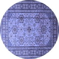 thumbnail image 1 of Ahgly Company Machine Washable Indoor Round Persian Blue Traditional Area Rugs, 8' Round, 1 of 4