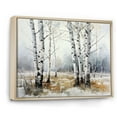 thumbnail image 2 of Designart "Spiritual Stones House: Minimalist Scene" Tree Birch Floater Framed Canvas Prints, 2 of 5